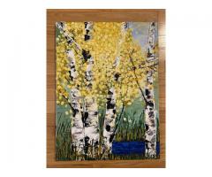 Birch Trees by Lake